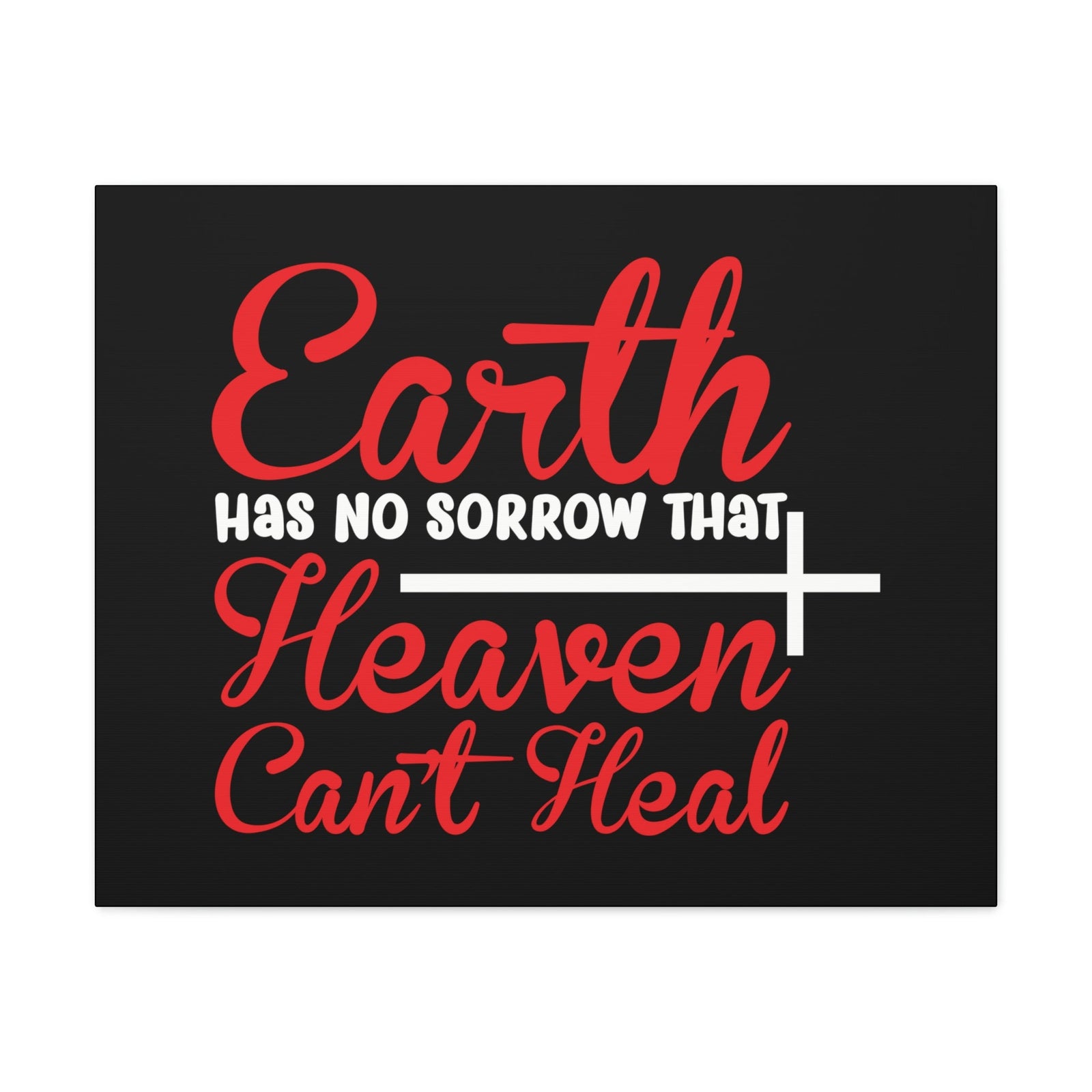 Scripture Walls Earth Has No Sorrows Isaiah 35:10 Red Christian Wall Art Bible Verse Print Ready to Hang Unframed-Express Your Love Gifts