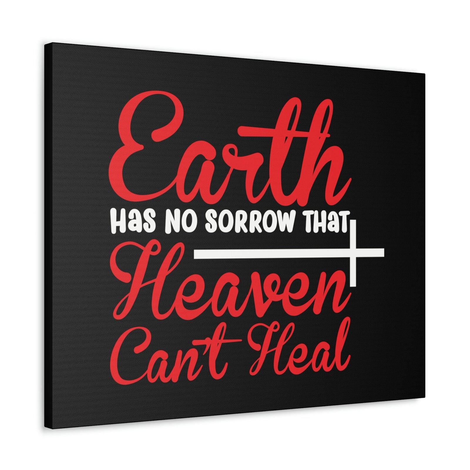 Scripture Walls Earth Has No Sorrows Isaiah 35:10 Red Christian Wall Art Bible Verse Print Ready to Hang Unframed-Express Your Love Gifts