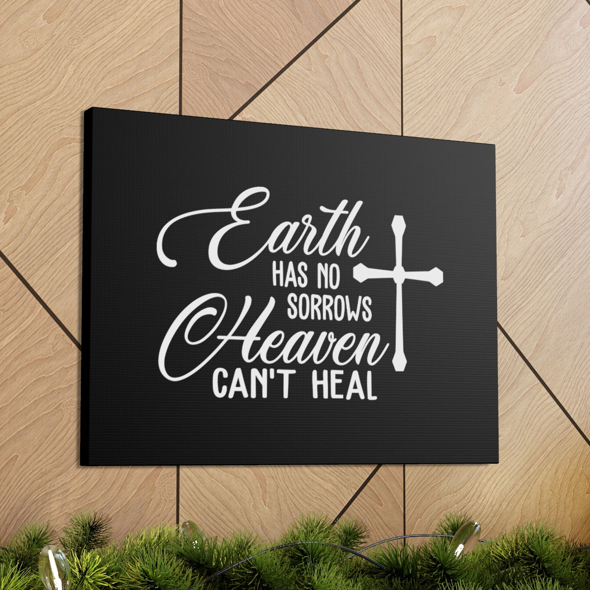 Scripture Walls Earth Has No Sorrows Revelation 21:4 Christian Wall Art Bible Verse Print Ready to Hang Unframed-Express Your Love Gifts