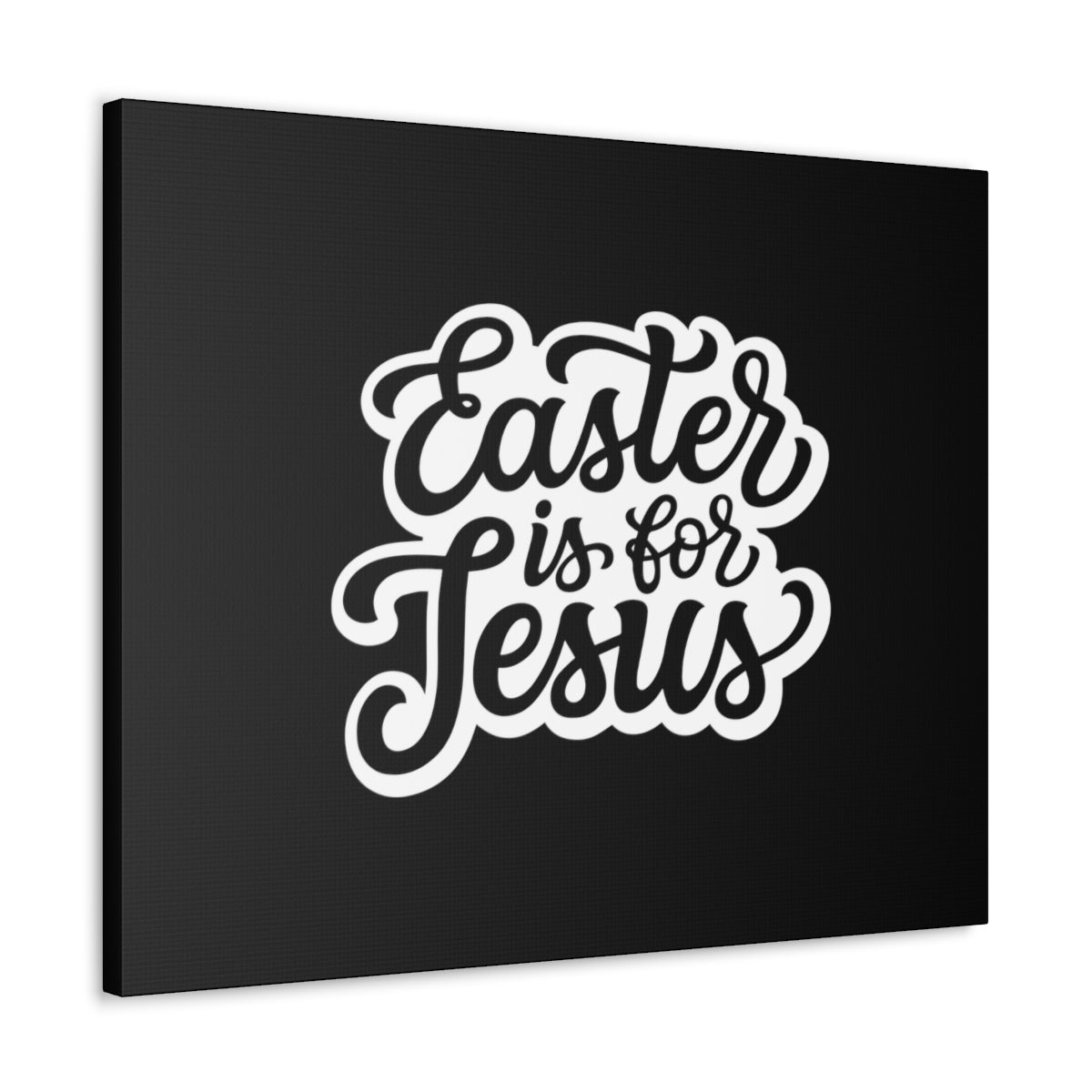 Scripture Walls Easter Is For Jesus 1 Peter 1:3 Black Christian Wall Art Bible Verse Print Ready to Hang Unframed-Express Your Love Gifts