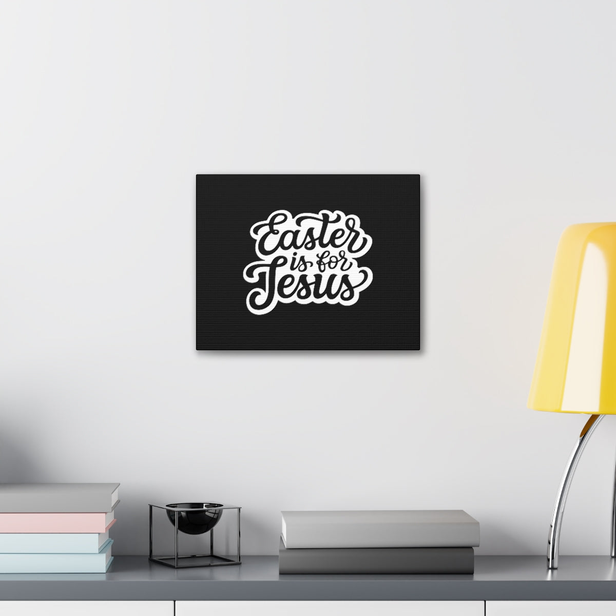 Scripture Walls Easter Is For Jesus 1 Peter 1:3 Black Christian Wall Art Bible Verse Print Ready to Hang Unframed-Express Your Love Gifts