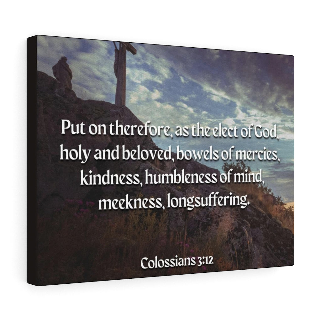 Scripture Walls Elect Of God Colossians 3:12 Bible Verse Canvas Christian Wall Art Ready to Hang Unframed-Express Your Love Gifts