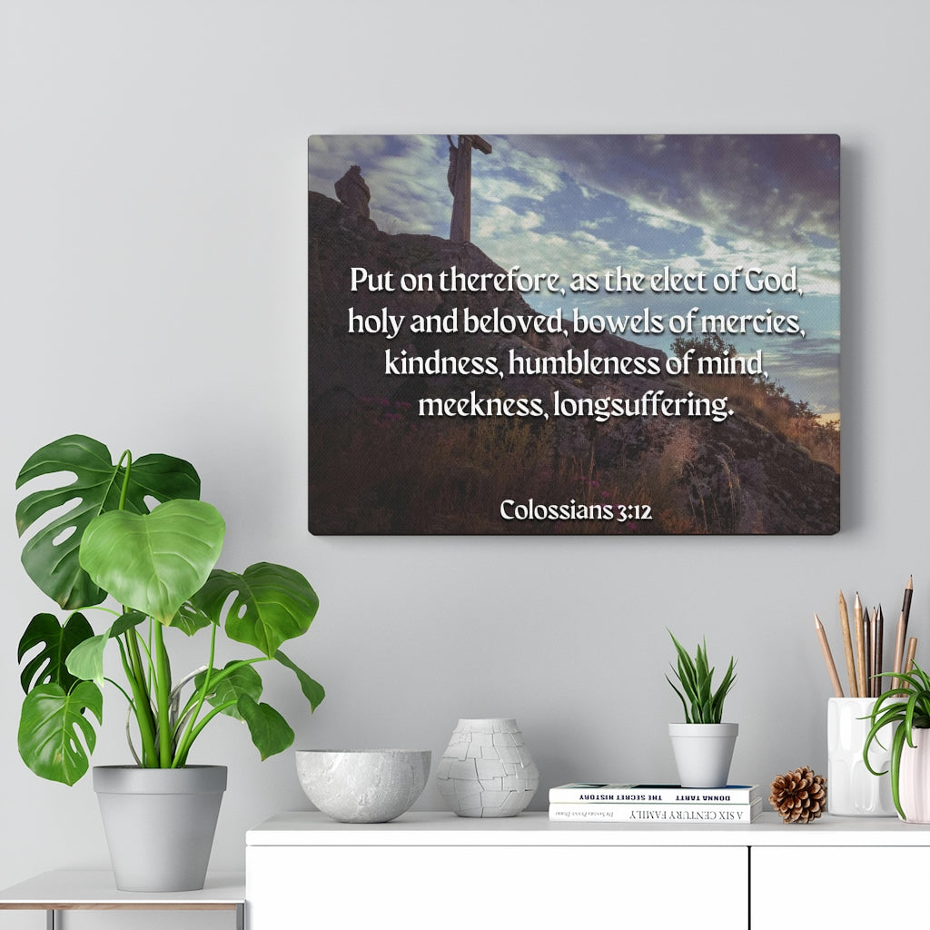 Scripture Walls Elect Of God Colossians 3:12 Bible Verse Canvas Christian Wall Art Ready to Hang Unframed-Express Your Love Gifts