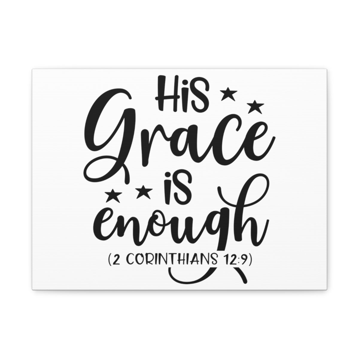 Scripture Walls Enough 2 Corinthians 12:9 Bible Verse Canvas Christian Wall Art Ready to Hang Unframed-Express Your Love Gifts