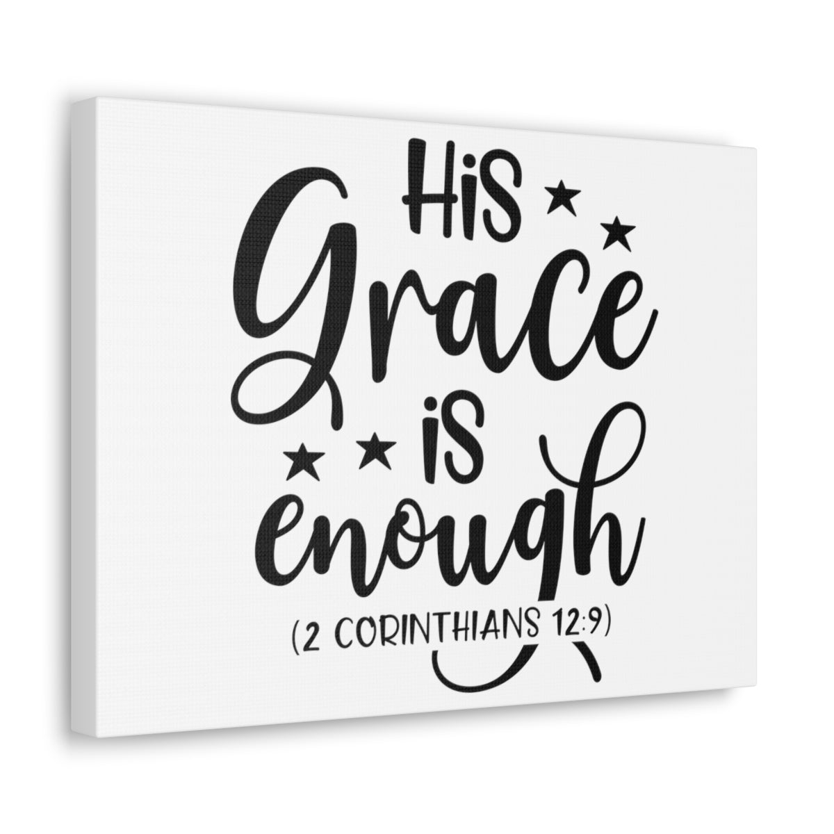 Scripture Walls Enough 2 Corinthians 12:9 Bible Verse Canvas Christian Wall Art Ready to Hang Unframed-Express Your Love Gifts