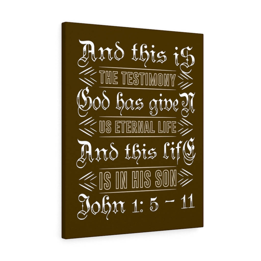 Scripture Walls Eternal Life John 1:5 - 11 Bible Verse Canvas Christian Wall Art Ready to Hang Unframed-Express Your Love Gifts
