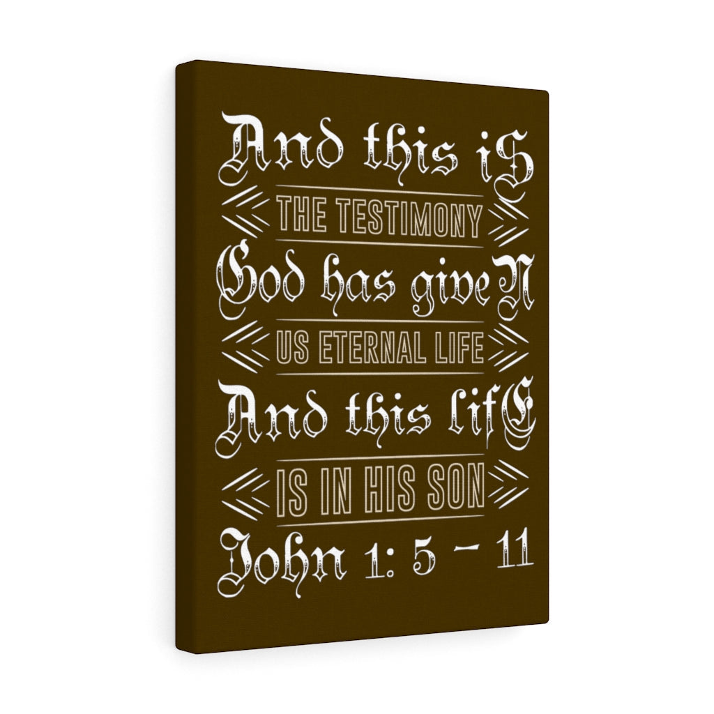 Scripture Walls Eternal Life John 1:5 - 11 Bible Verse Canvas Christian Wall Art Ready to Hang Unframed-Express Your Love Gifts