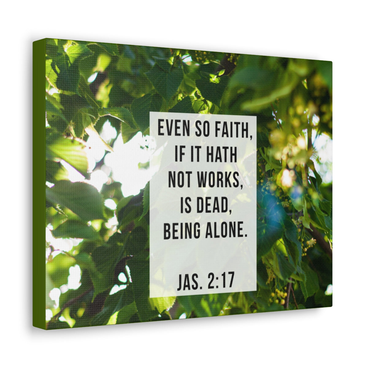 Scripture Walls Even So Faith James 2:17 Bible Verse Canvas Christian Wall Art Bible Verse Print Ready To Hang Unframed-Express Your Love Gifts