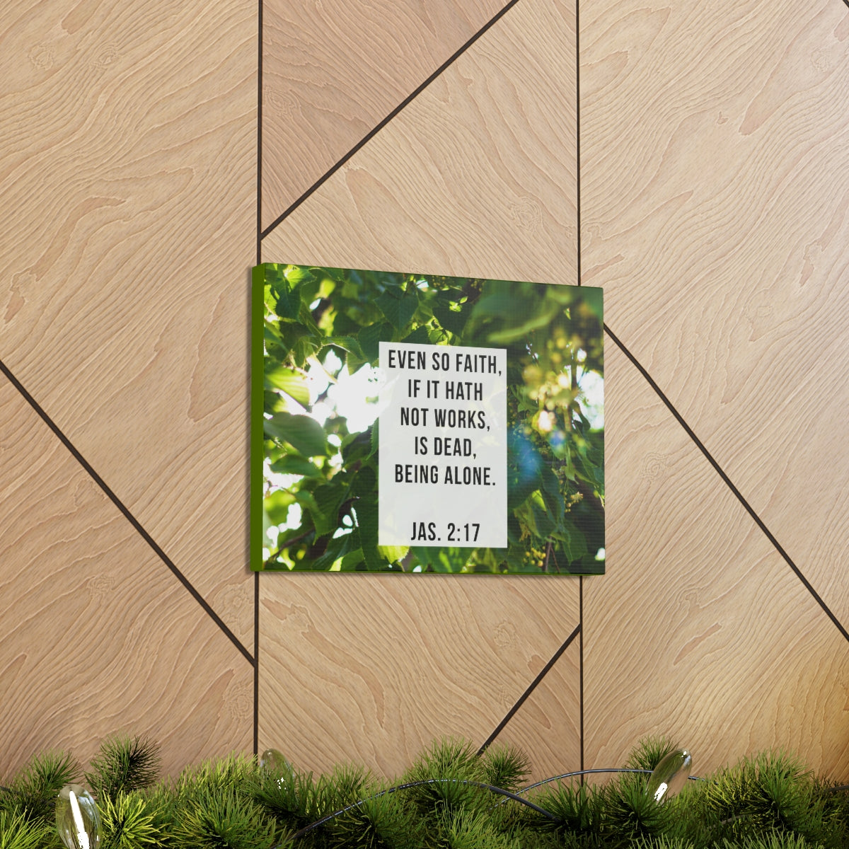 Scripture Walls Even So Faith James 2:17 Bible Verse Canvas Christian Wall Art Bible Verse Print Ready To Hang Unframed-Express Your Love Gifts