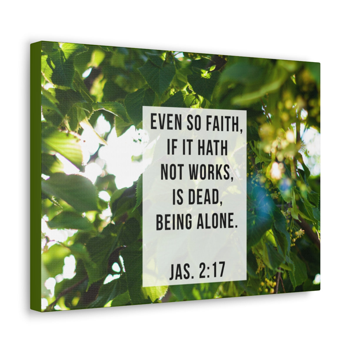 Scripture Walls Even So Faith James 2:17 Bible Verse Canvas Christian Wall Art Bible Verse Print Ready To Hang Unframed-Express Your Love Gifts