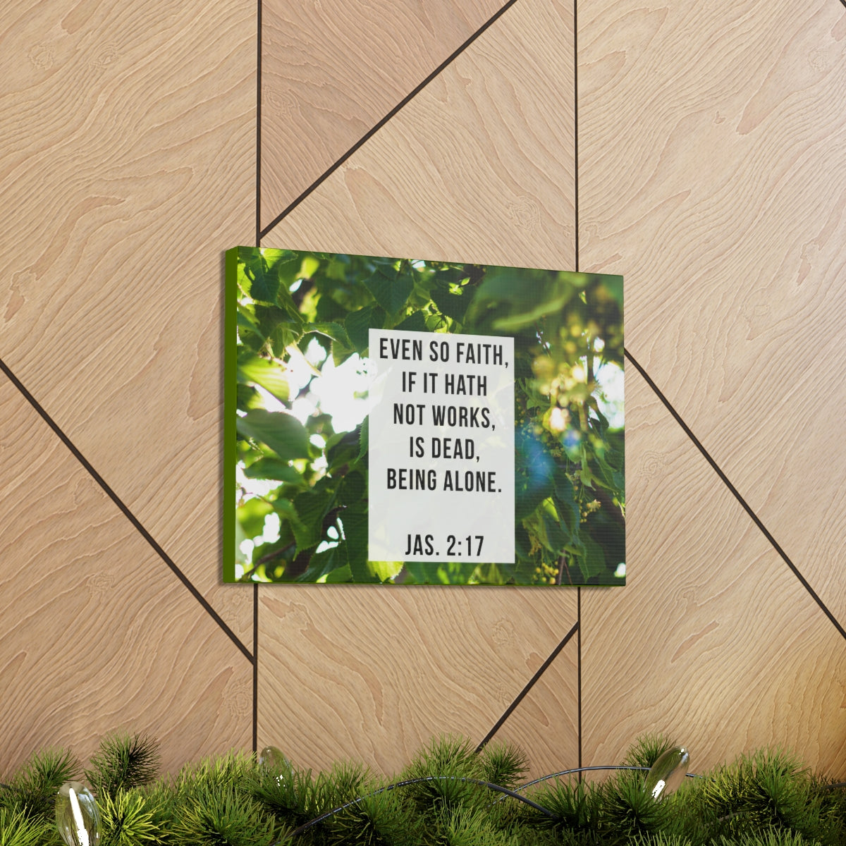 Scripture Walls Even So Faith James 2:17 Bible Verse Canvas Christian Wall Art Bible Verse Print Ready To Hang Unframed-Express Your Love Gifts