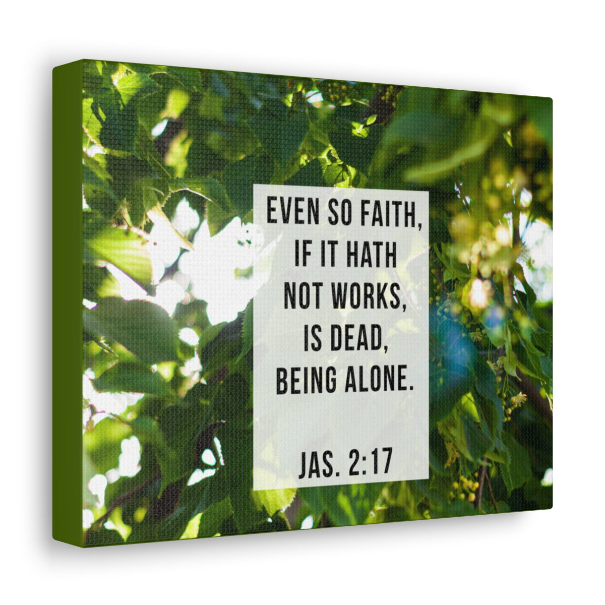 Scripture Walls Even So Faith James 2:17 Bible Verse Canvas Christian Wall Art Bible Verse Print Ready To Hang Unframed-Express Your Love Gifts