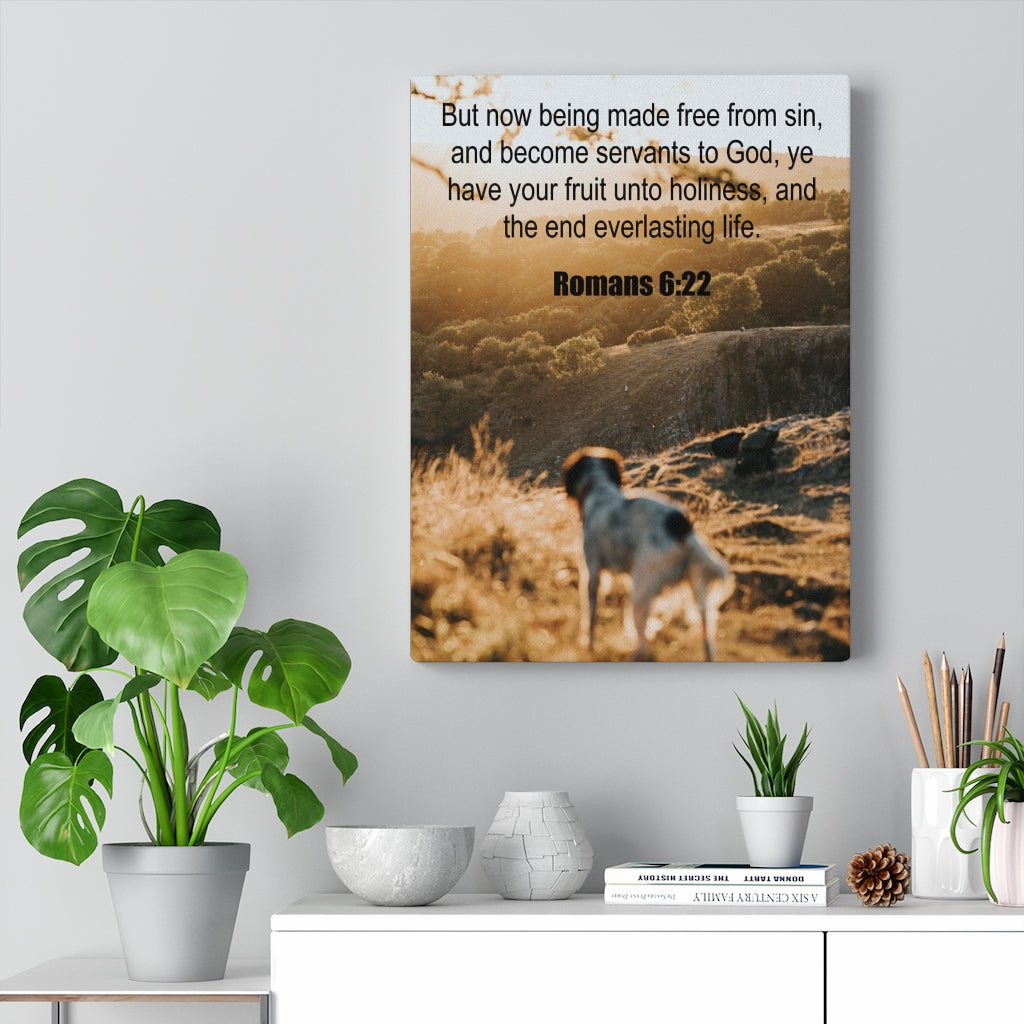 Scripture Walls Everlasting Life Romans 6:22 Christian Wall Art Print Ready to Hang Unframed-Express Your Love Gifts