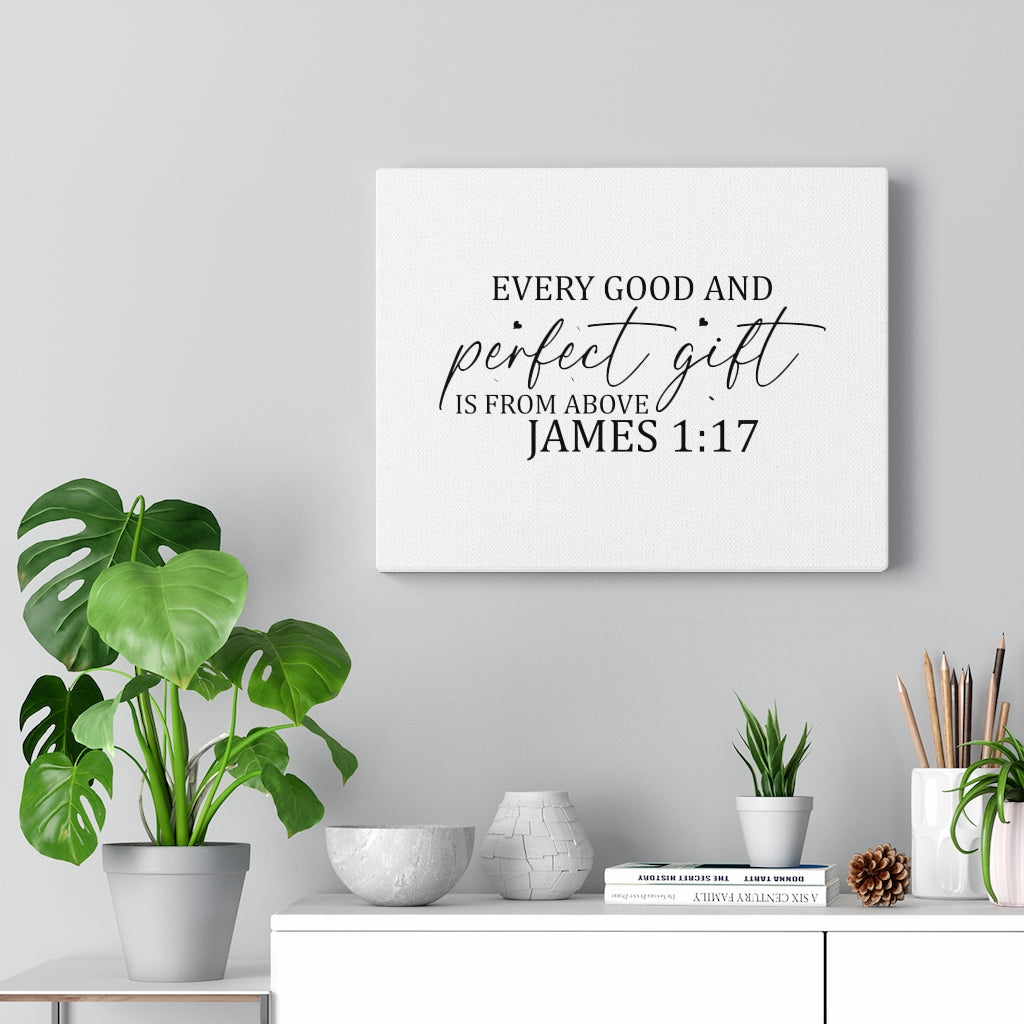 Scripture Walls Every Good James 1:17 Bible Verse Canvas Christian Wall Art Ready to Hang Unframed-Express Your Love Gifts