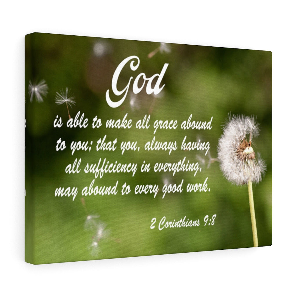 Scripture Walls Every Good Work 2 Corinthians 9:8 Bible Verse Canvas Christian Wall Art Ready to Hang Unframed-Express Your Love Gifts
