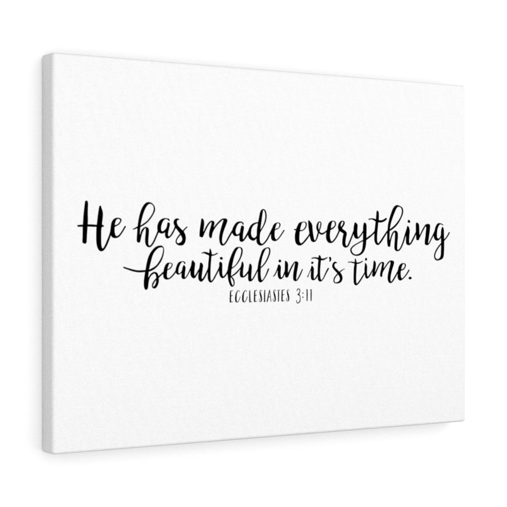 Scripture Walls Everything Beautiful Ecclesiastes 3:11 Christian Wall Art Bible Verse Print Ready To Hang Unframed-Express Your Love Gifts