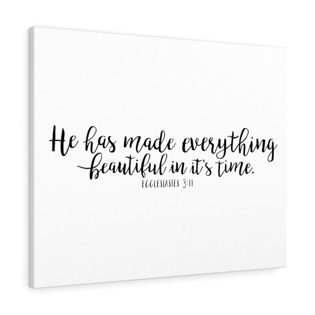 Scripture Walls Everything Beautiful Ecclesiastes 3:11 Christian Wall Art Bible Verse Print Ready To Hang Unframed-Express Your Love Gifts