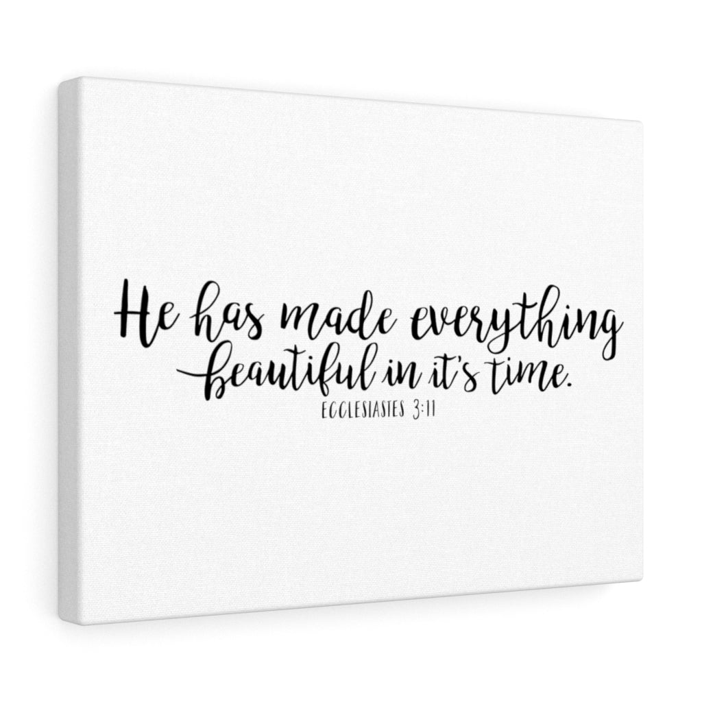Scripture Walls Everything Beautiful Ecclesiastes 3:11 Christian Wall Art Bible Verse Print Ready To Hang Unframed-Express Your Love Gifts