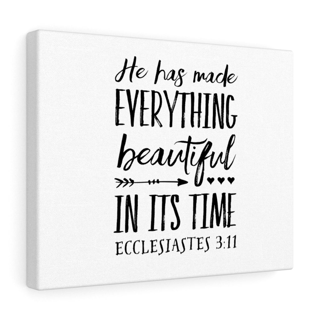 Scripture Walls Everything Beautiful Hearts Ecclesiastes 3:11 Christian Wall Art Bible Verse Print Ready To Hang Unframed-Express Your Love Gifts