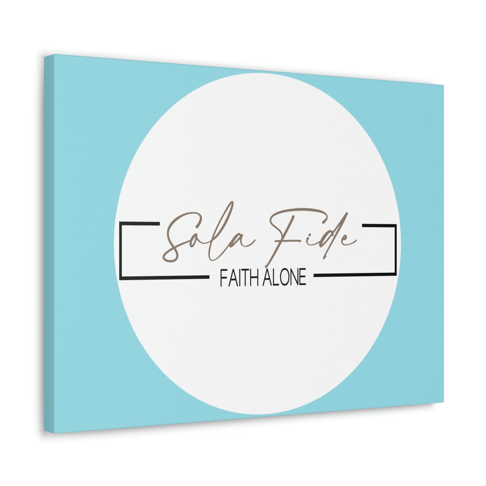 Scripture Walls Faith Alone Matthew 21:22 Sky Blue Bible Canvas Christian Wall Art Ready to Hang Unframed-Express Your Love Gifts