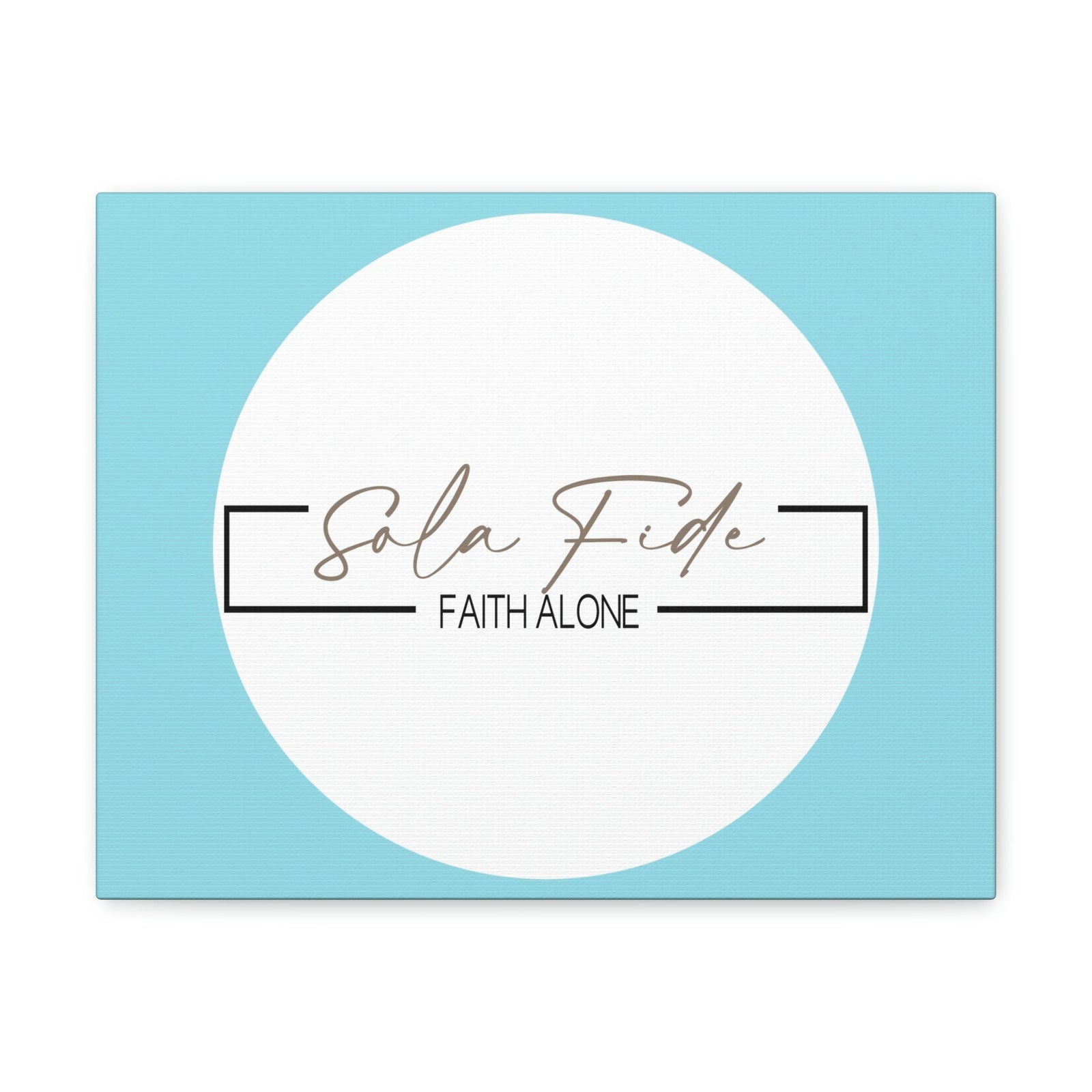 Scripture Walls Faith Alone Matthew 21:22 Sky Blue Bible Canvas Christian Wall Art Ready to Hang Unframed-Express Your Love Gifts