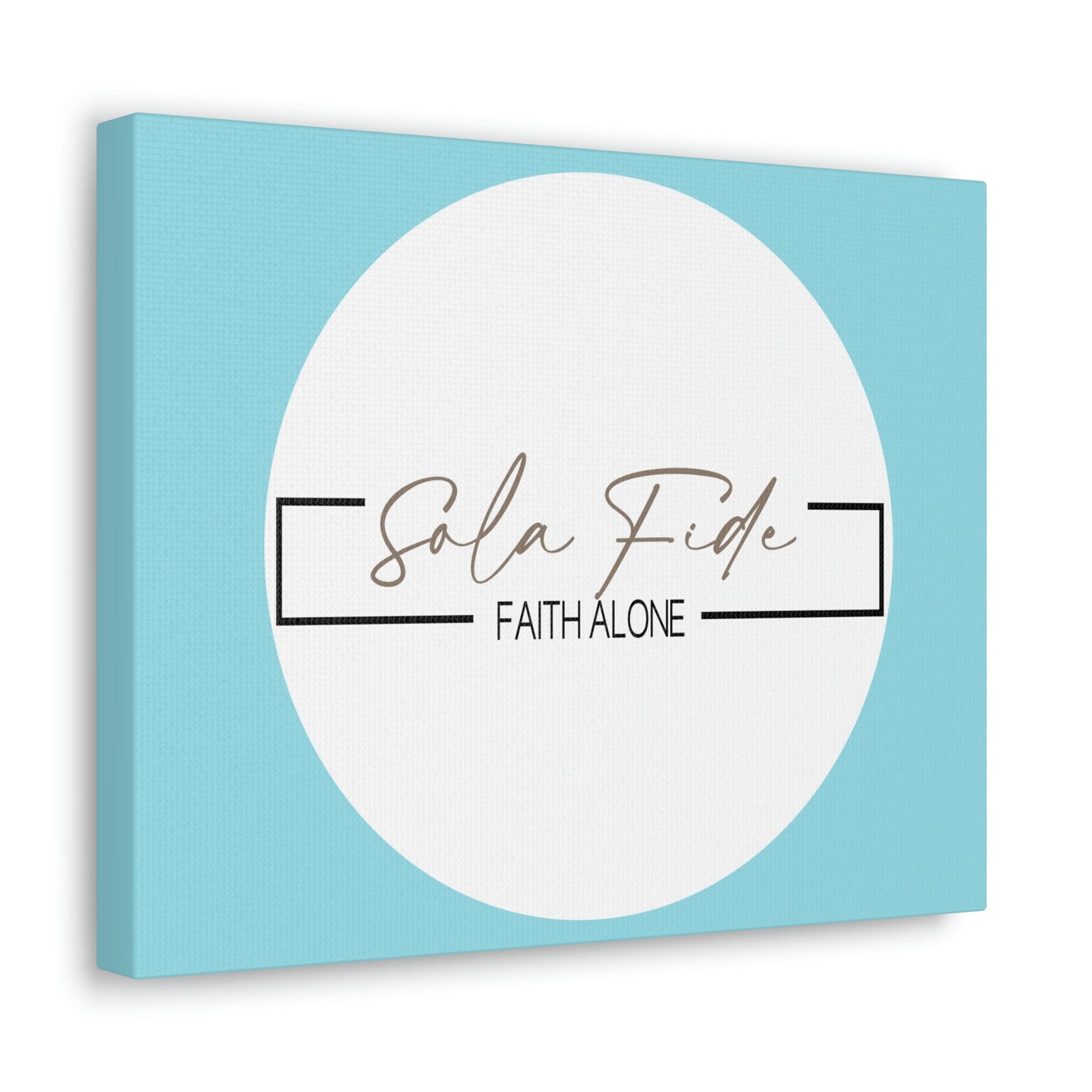 Scripture Walls Faith Alone Matthew 21:22 Sky Blue Bible Canvas Christian Wall Art Ready to Hang Unframed-Express Your Love Gifts