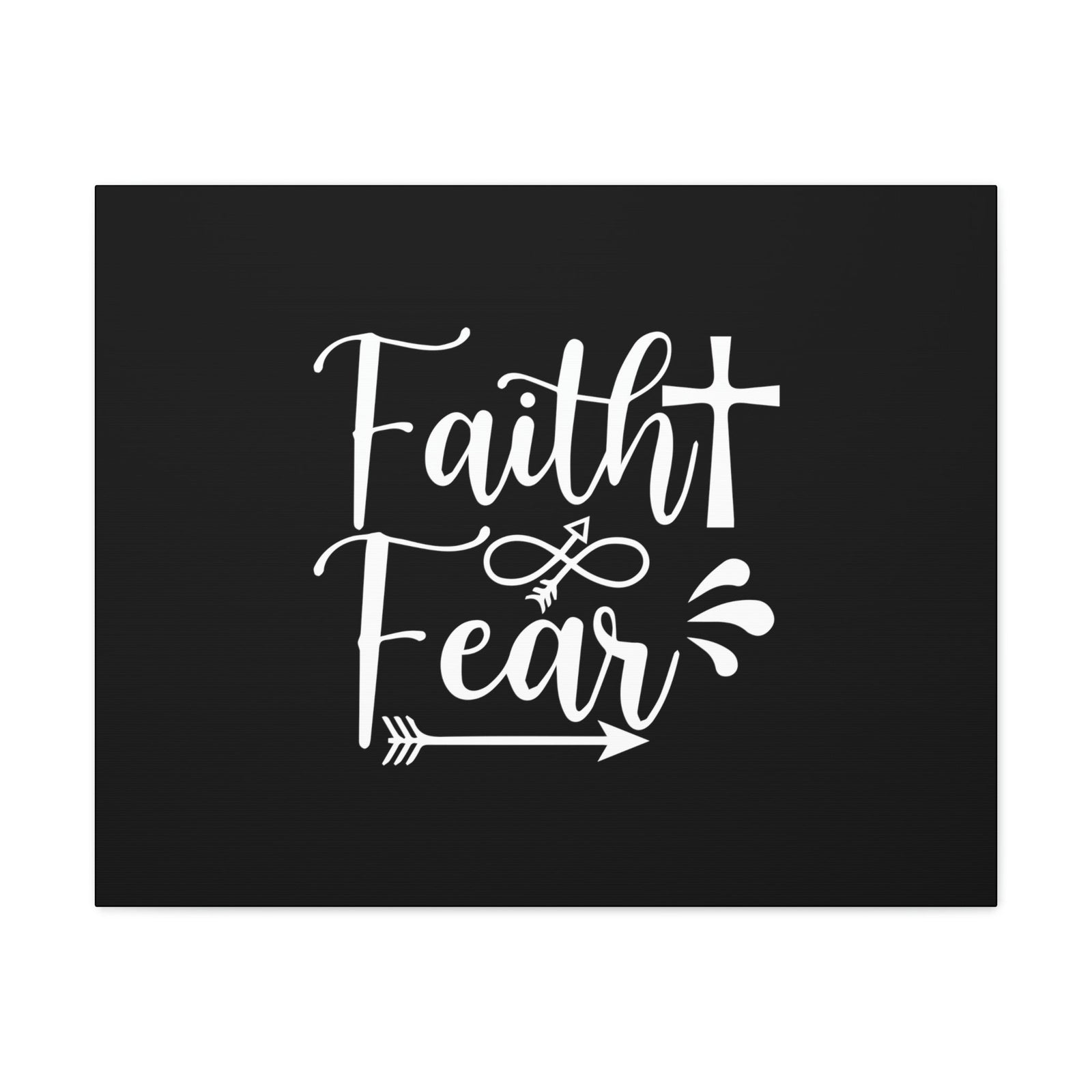 Scripture Walls Faith And Fear Isaiah 41:10 Cross Christian Wall Art Bible Verse Print Ready to Hang Unframed-Express Your Love Gifts