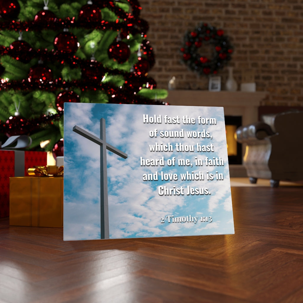 Scripture Walls Faith And Love Which Is In Christ Jesus 2 Timothy 1:13 Bible Verse Canvas Christian Wall Art Ready to Hang Unframed-Express Your Love Gifts