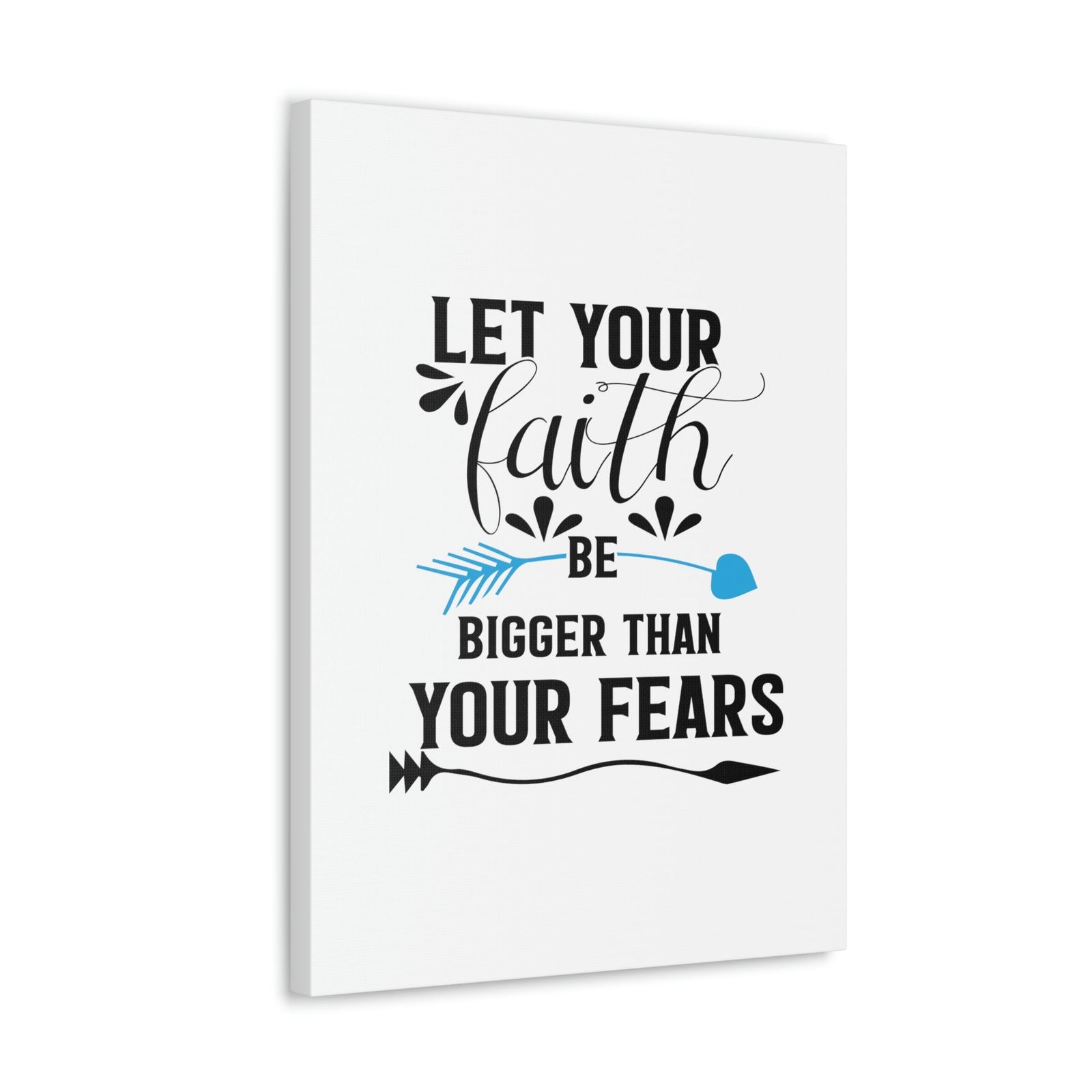 Scripture Walls Faith Be Bigger Than Your Fears Isaiah 41:13 Christian Wall Art Bible Verse Print Ready to Hang Unframed-Express Your Love Gifts