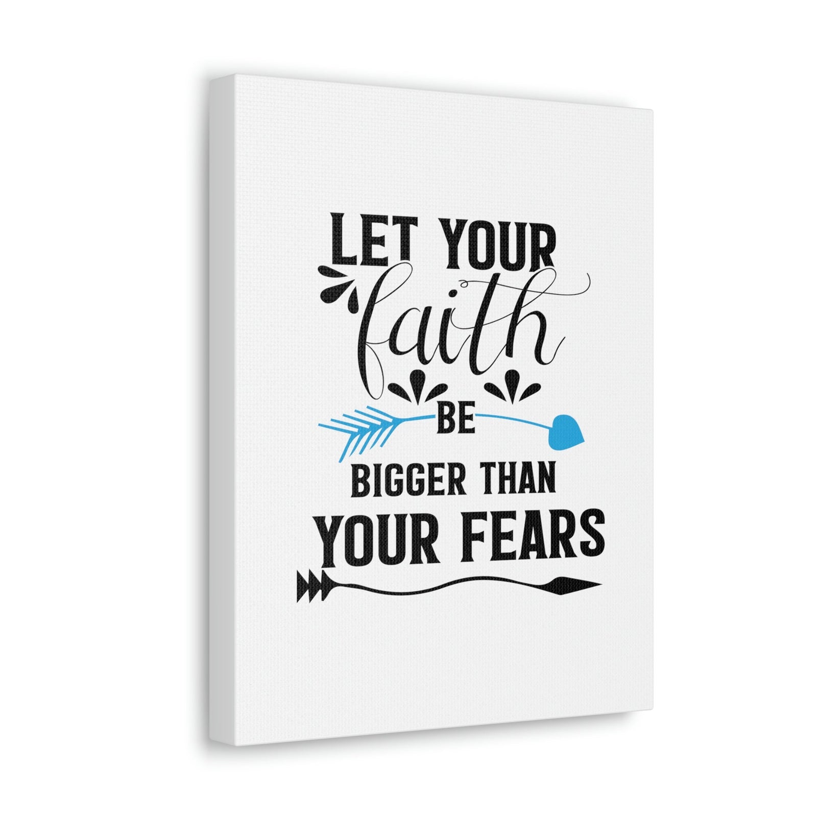 Scripture Walls Faith Be Bigger Than Your Fears Isaiah 41:13 Christian Wall Art Bible Verse Print Ready to Hang Unframed-Express Your Love Gifts