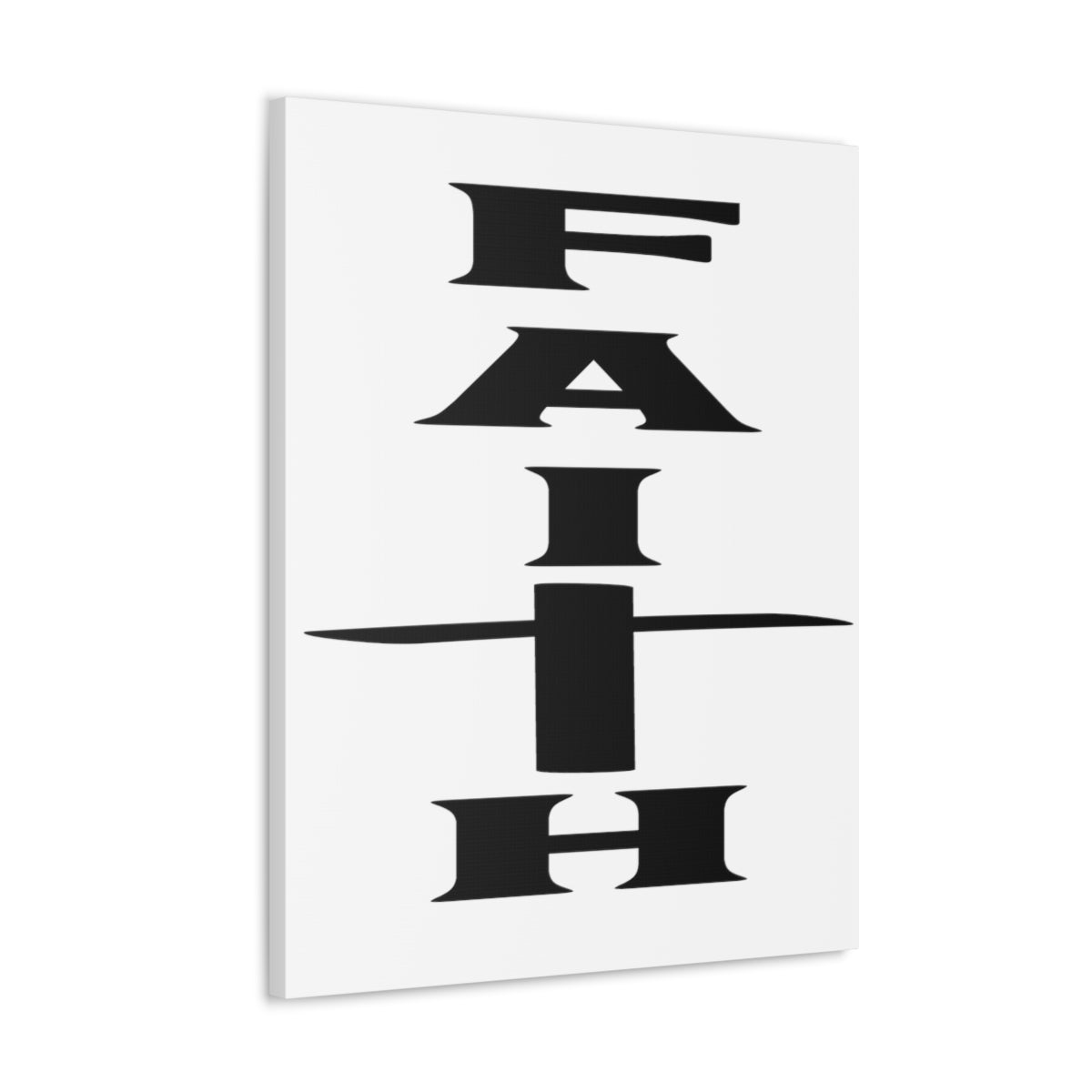 Scripture Walls Faith Black 2 Corinthians 5:7 Christian Wall Art Print Ready to Hang Unframed-Express Your Love Gifts