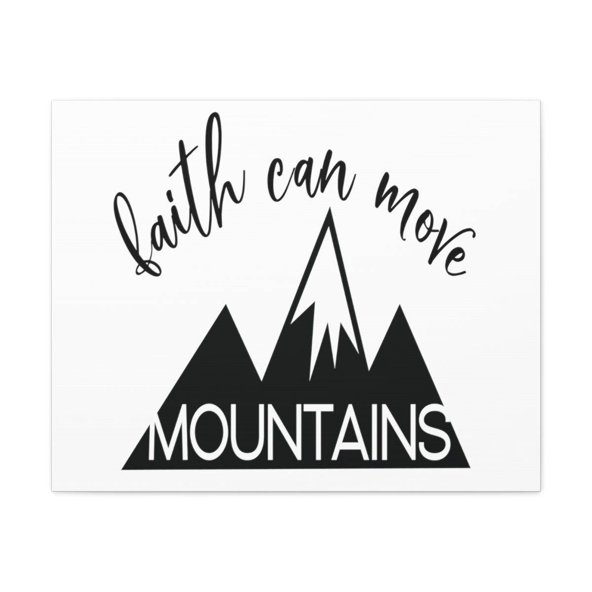 Scripture Walls Faith Can Move Matthew 17:20 Christian Wall Art Print Ready to Hang Unframed-Express Your Love Gifts