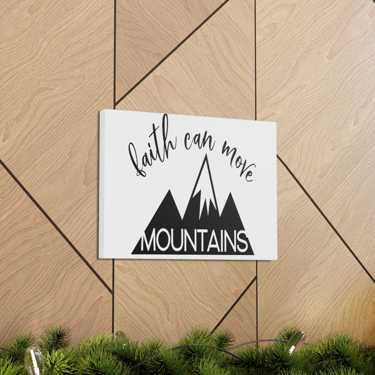 Scripture Walls Faith Can Move Matthew 17:20 Christian Wall Art Print Ready to Hang Unframed-Express Your Love Gifts