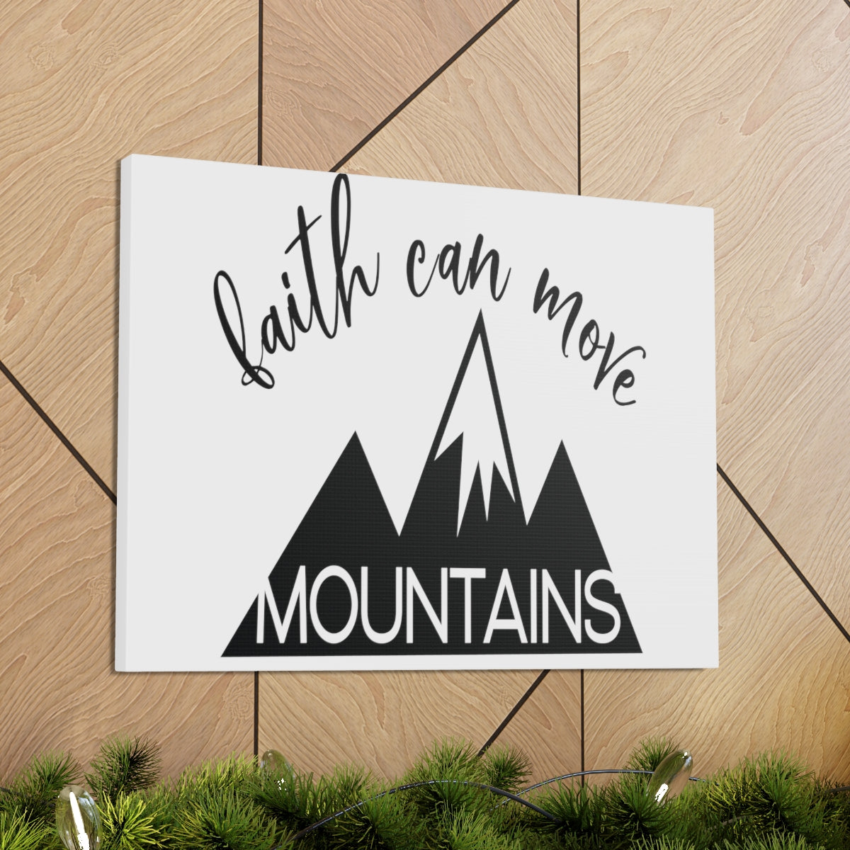 Scripture Walls Faith Can Move Matthew 17:20 Christian Wall Art Print Ready to Hang Unframed-Express Your Love Gifts