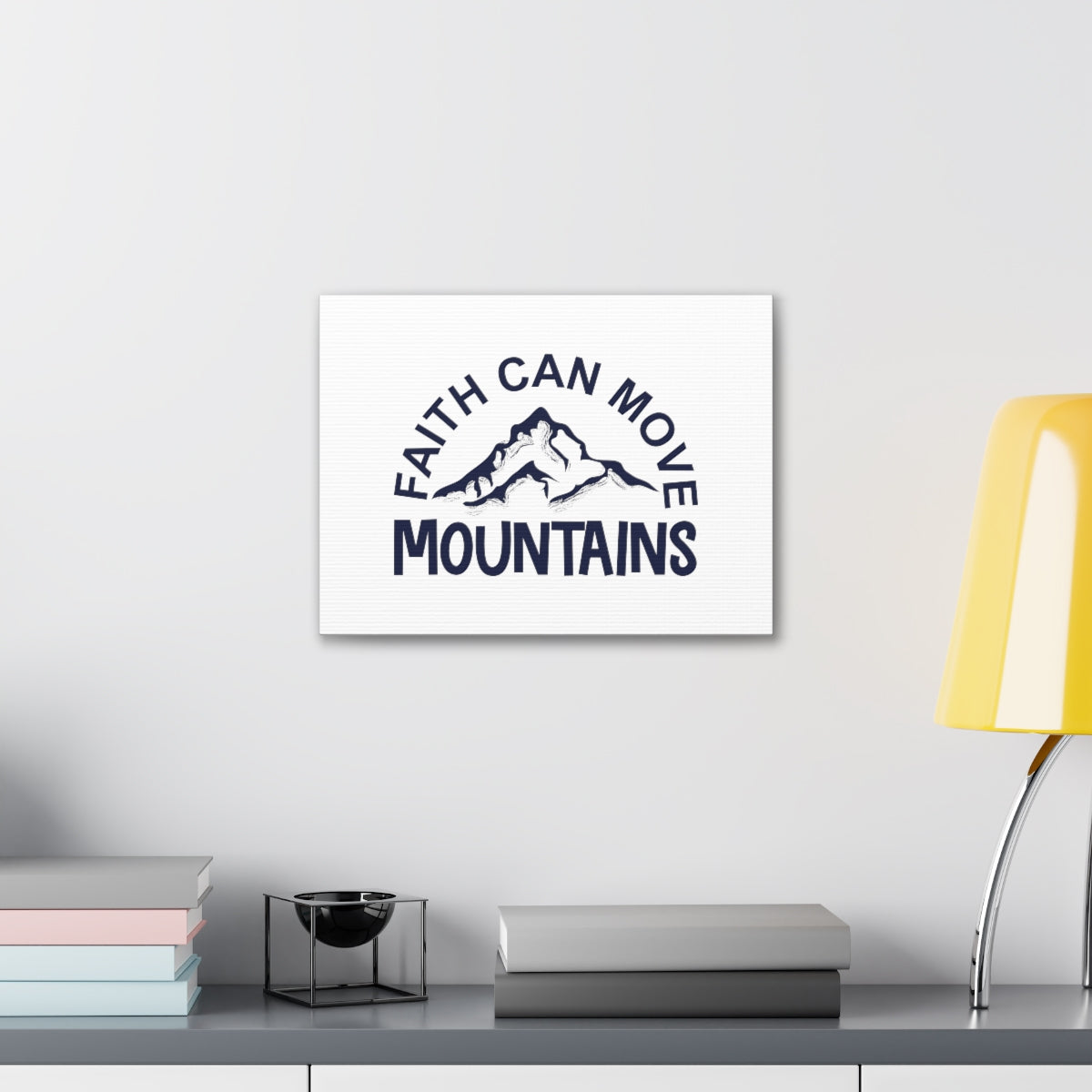 Scripture Walls Faith Can Move Mountains Matthew 17:20 Christian Wall Art Bible Verse Print Ready to Hang Unframed-Express Your Love Gifts