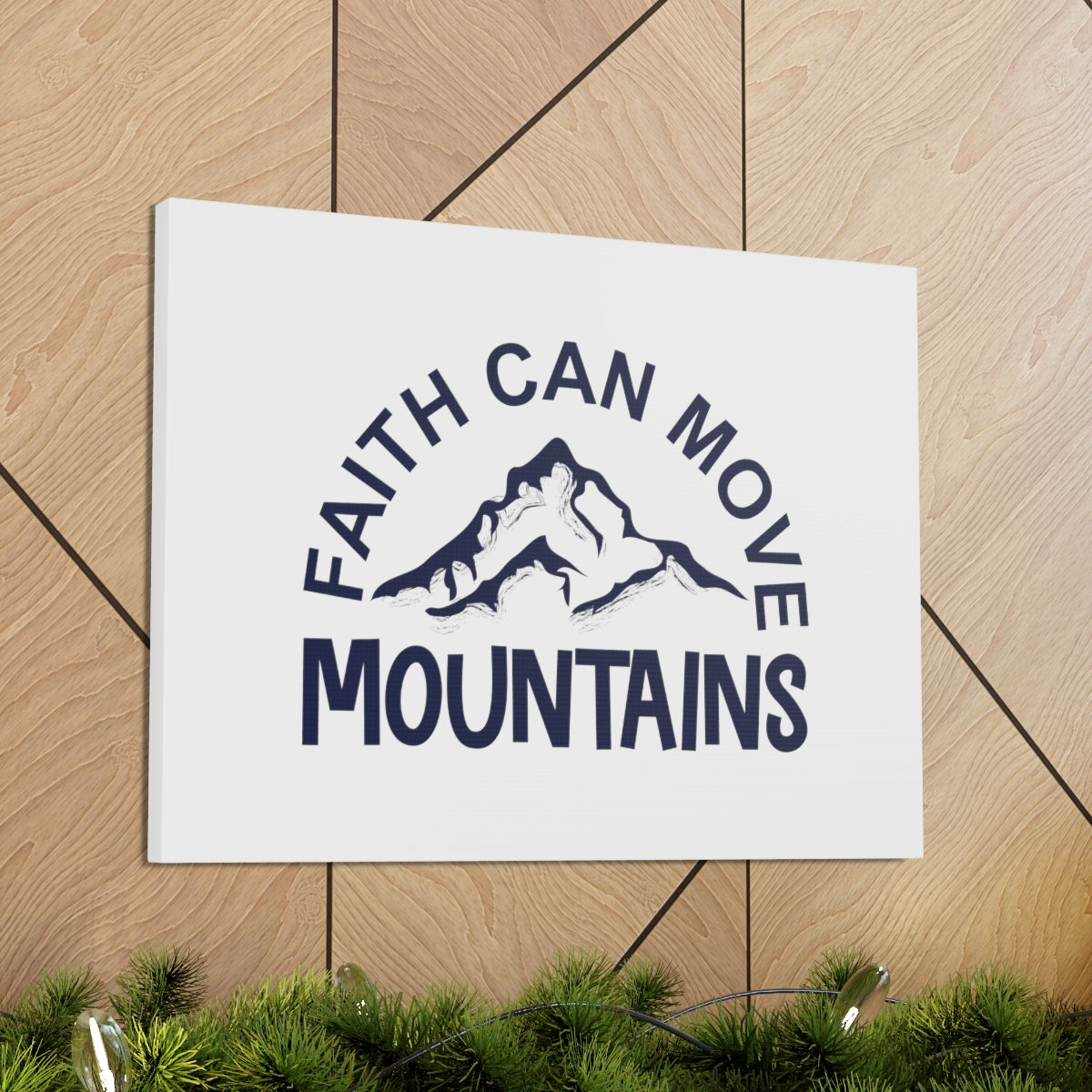 Scripture Walls Faith Can Move Mountains Matthew 17:20 Christian Wall Art Bible Verse Print Ready to Hang Unframed-Express Your Love Gifts