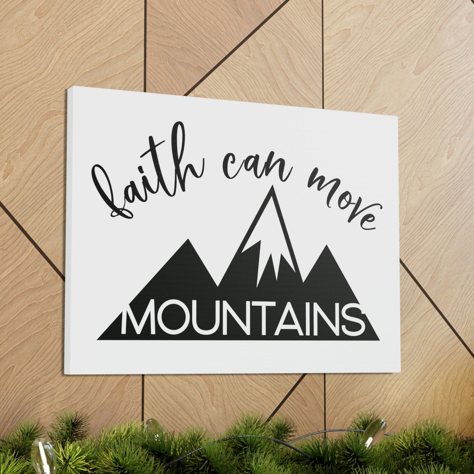 Scripture Walls Faith Can Move Mountains Matthew 17:20 Christian Wall Art Print Ready to Hang Unframed-Express Your Love Gifts