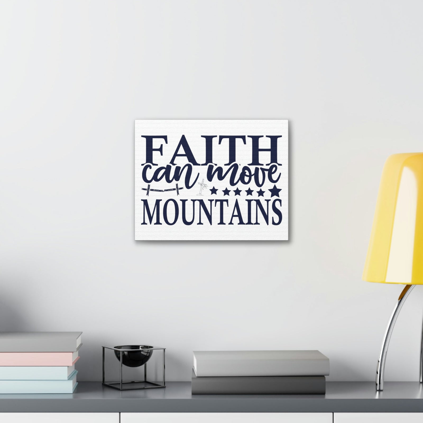 Scripture Walls Faith Can Move Mountains Matthew 17:21 Christian Wall Art Print Ready to Hang Unframed-Express Your Love Gifts