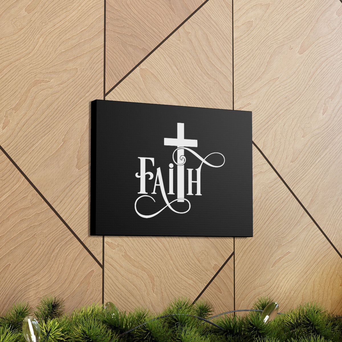 Scripture Walls Faith Cross 2 Corinthians 5:7 Christian Wall Art Bible Verse Print Ready to Hang Unframed-Express Your Love Gifts