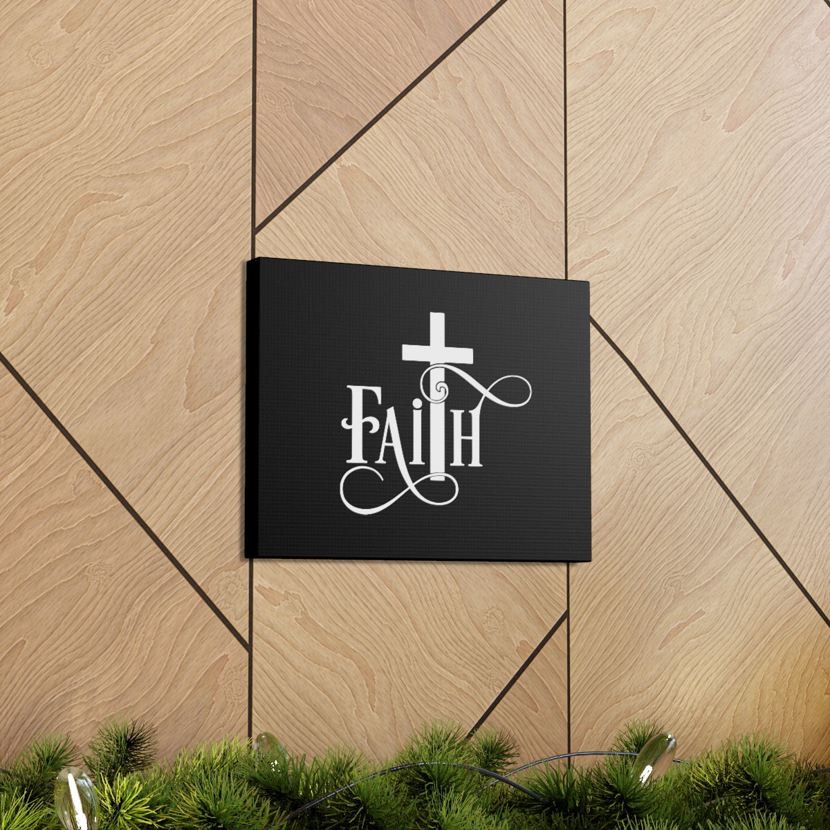 Scripture Walls Faith Cross 2 Corinthians 5:7 Christian Wall Art Bible Verse Print Ready to Hang Unframed-Express Your Love Gifts