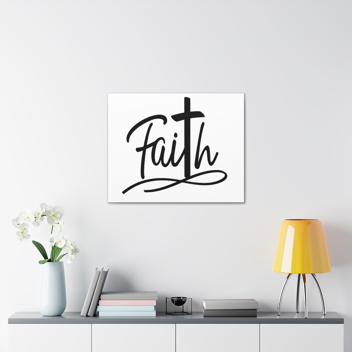 Scripture Walls Faith Cross Hebrews 11:6 Christian Wall Art Print Ready to Hang Unframed-Express Your Love Gifts