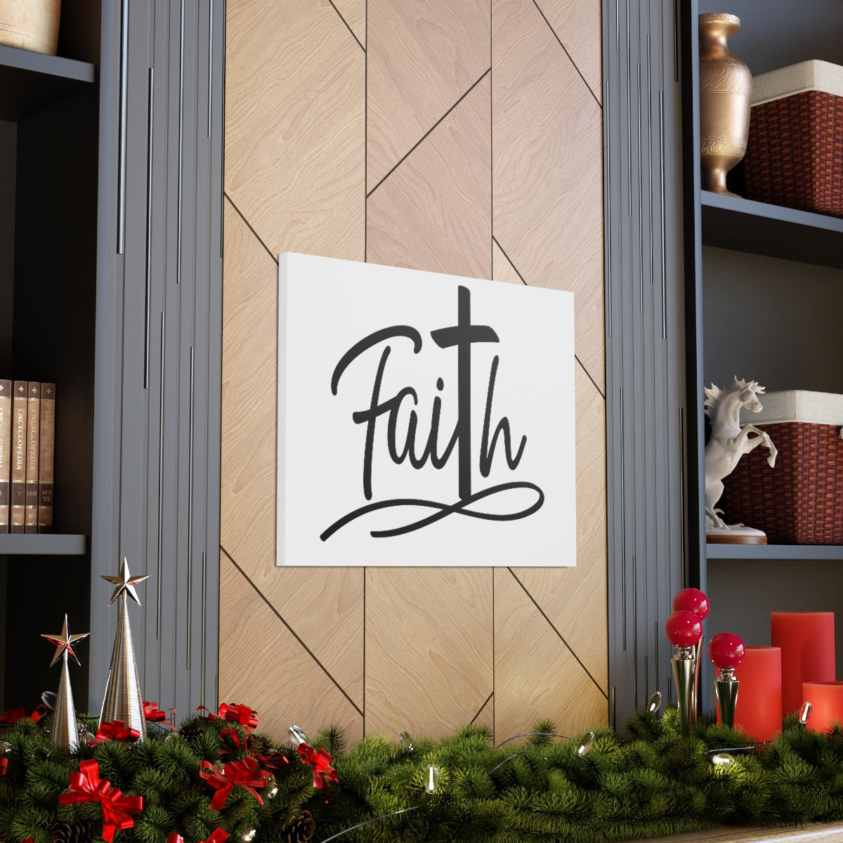 Scripture Walls Faith Cross Hebrews 11:6 Christian Wall Art Print Ready to Hang Unframed-Express Your Love Gifts
