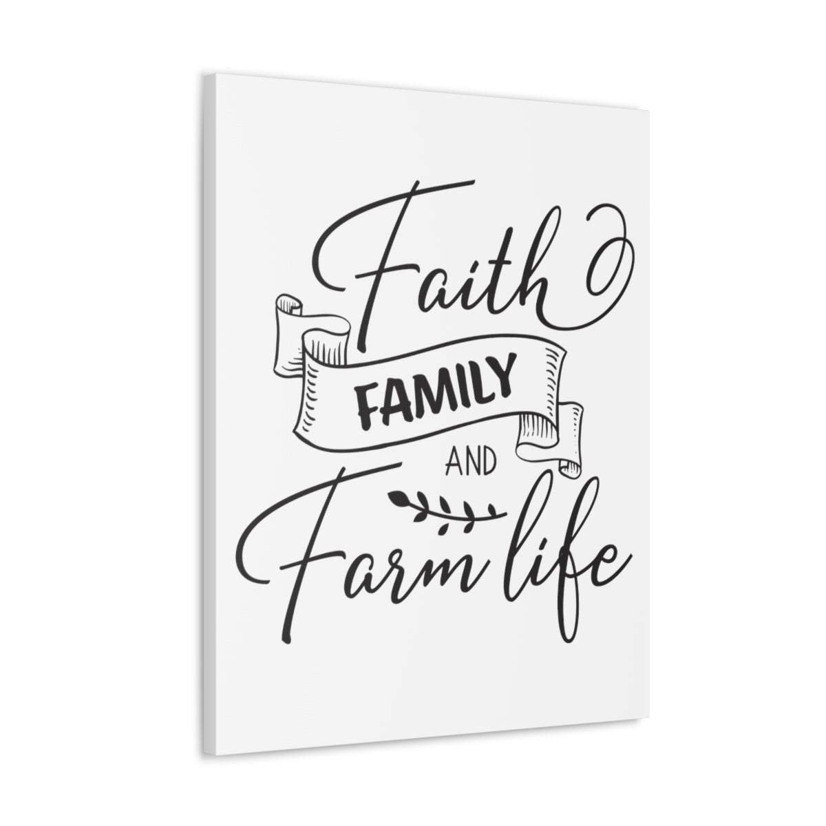 Scripture Walls Faith Family And Deuteronomy 28:8 Christian Wall Art Print Ready to Hang Unframed-Express Your Love Gifts