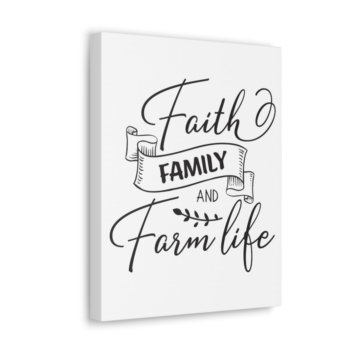 Scripture Walls Faith Family And Deuteronomy 28:8 Christian Wall Art Print Ready to Hang Unframed-Express Your Love Gifts