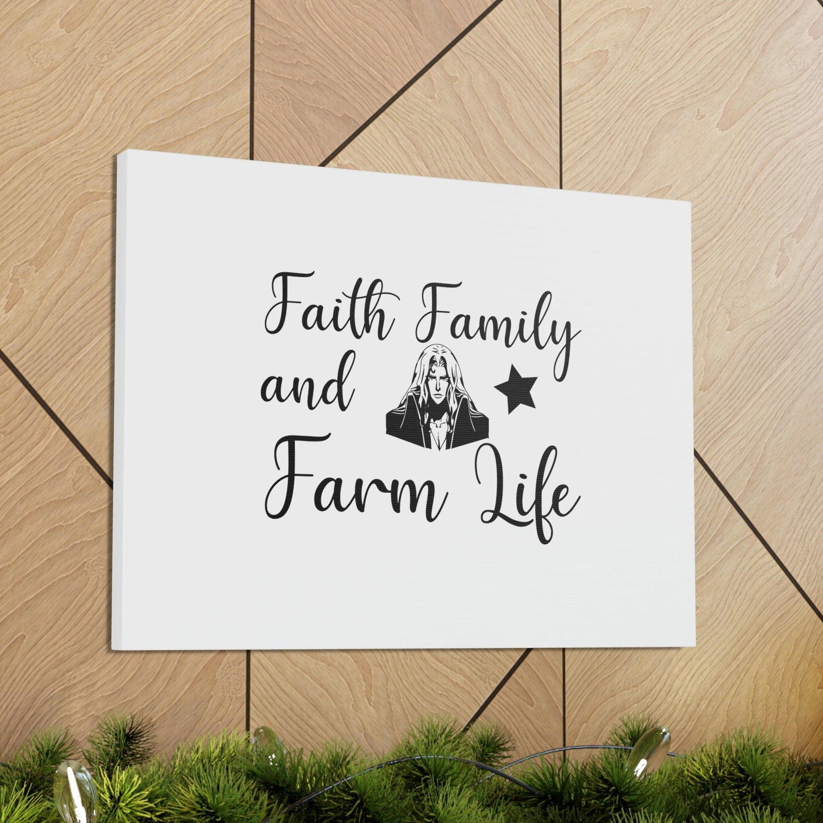 Scripture Walls Faith, Family And Farm Life Exodus 20:12 Christian Wall Art Bible Verse Print Ready to Hang Unframed-Express Your Love Gifts