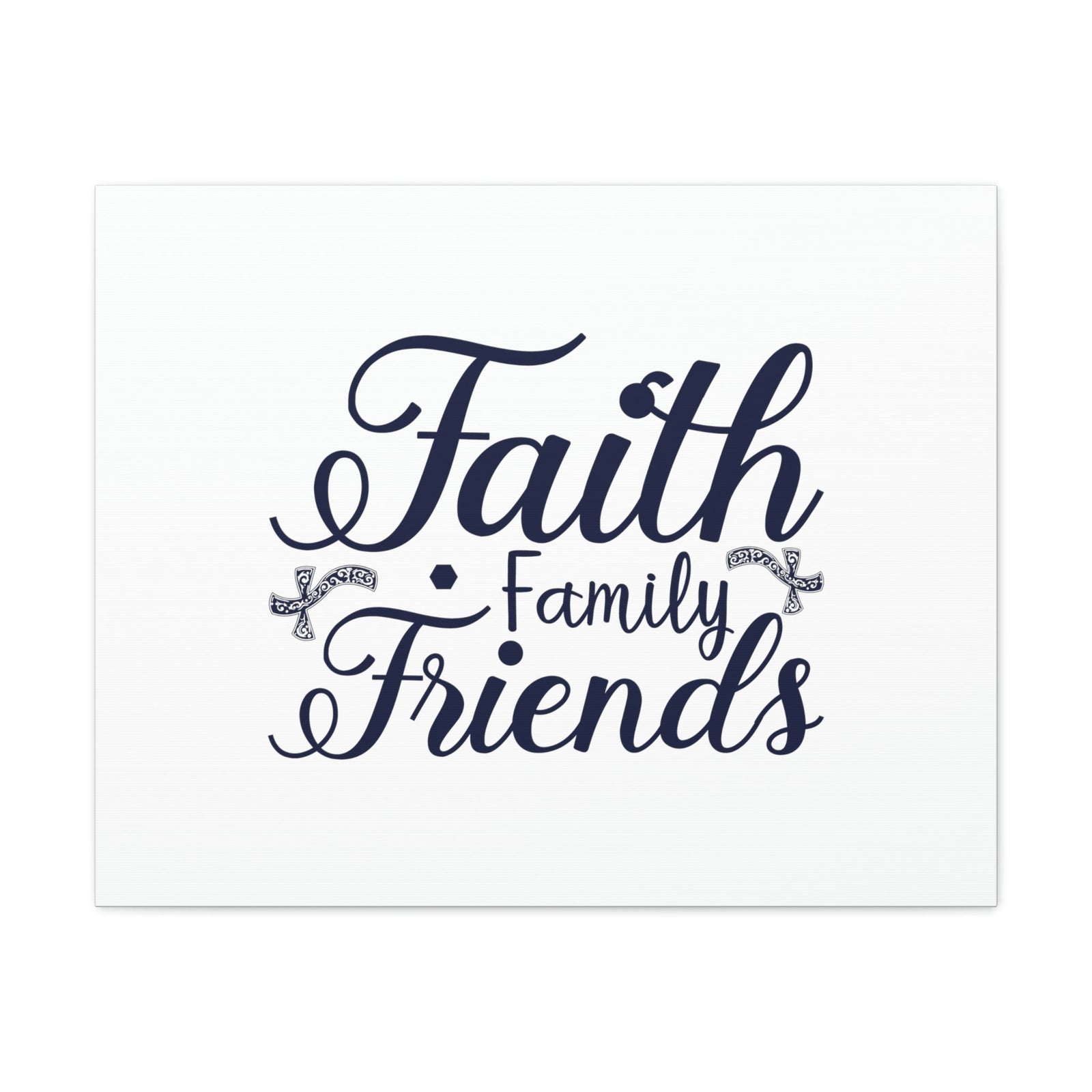 Scripture Walls Faith, Family And Friends Proverbs 27:17 Blue Christian Wall Art Bible Verse Print Ready to Hang Unframed-Express Your Love Gifts