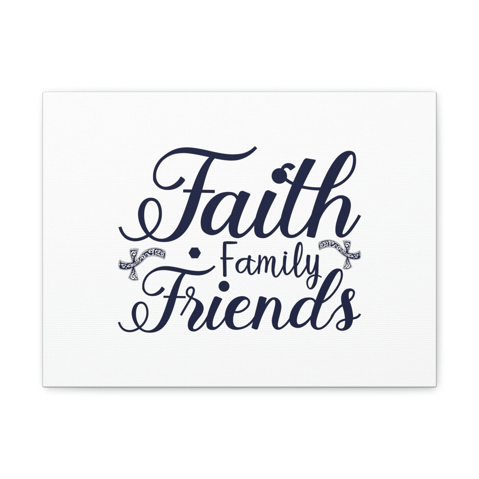 Scripture Walls Faith, Family And Friends Proverbs 27:17 Blue Christian Wall Art Bible Verse Print Ready to Hang Unframed-Express Your Love Gifts