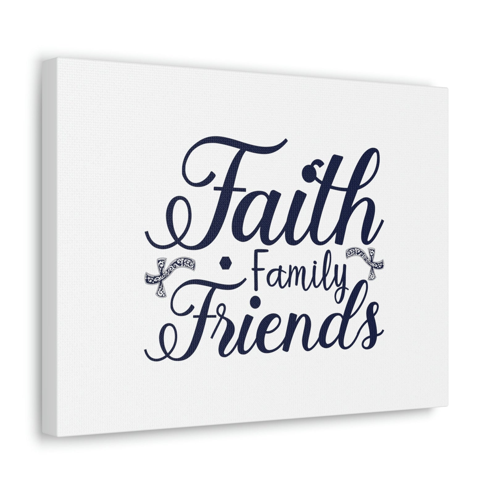 Scripture Walls Faith, Family And Friends Proverbs 27:17 Blue Christian Wall Art Bible Verse Print Ready to Hang Unframed-Express Your Love Gifts