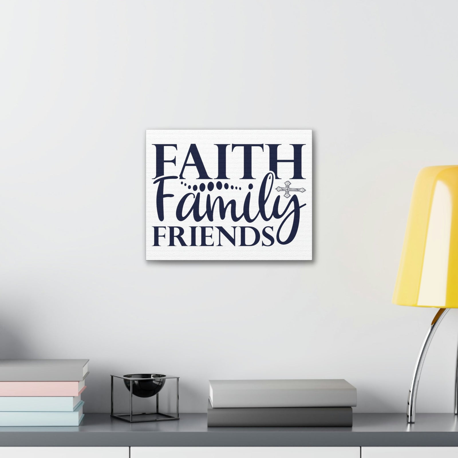 Scripture Walls Faith, Family, Friends Matthew 12:50 Christian Wall Art Print Ready to Hang Unframed-Express Your Love Gifts