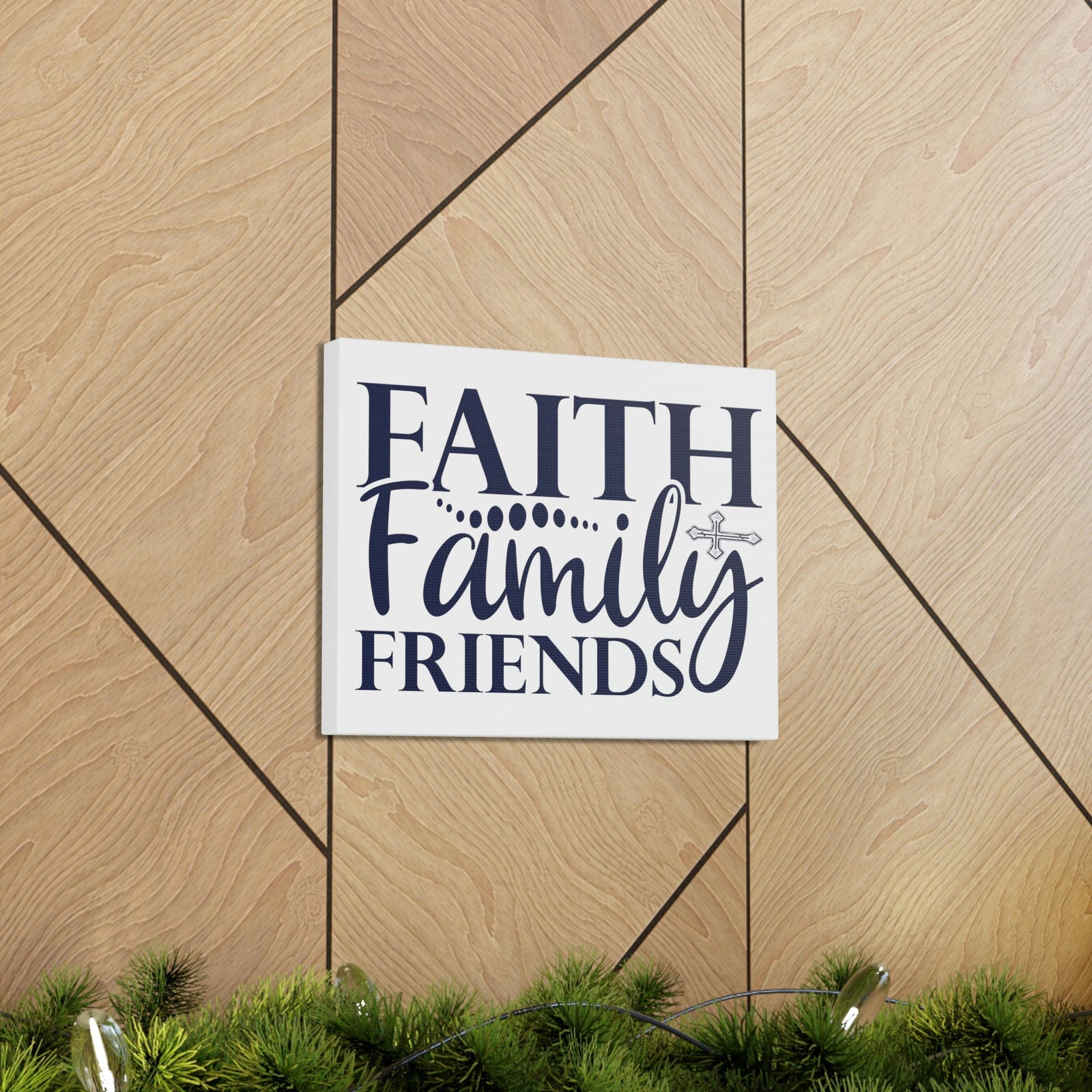 Scripture Walls Faith, Family, Friends Matthew 12:50 Christian Wall Art Print Ready to Hang Unframed-Express Your Love Gifts